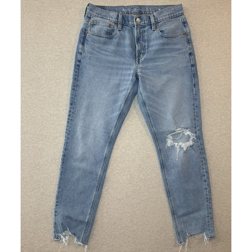 American Eagle Woman's Jeans Light Wash  90s Skinny Strech Wash Size 6